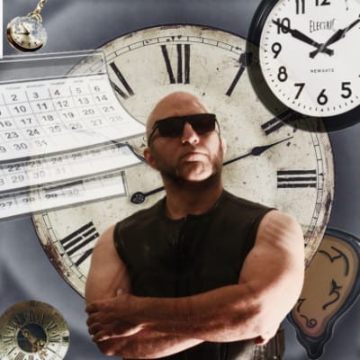 Shadow Priest surrounded by clocks and calendars